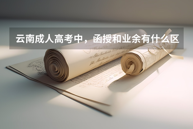云南成人高考中，函授和业余有什么区别？